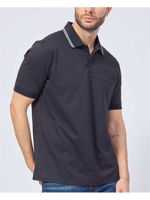 Armani Exchange men's polo shirt with striped collar ARMANI EXCHANGE | XM000466-AF10337UB101